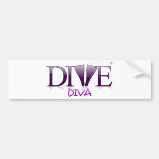 Tauchen-Diva-Flossen Autoaufkleber