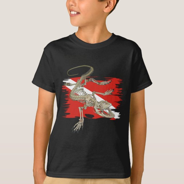 Tauchen-Eidechse T-Shirt (Vorderseite)