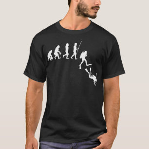 Tauchen Evolution Evolution von Man Funny Scuba Di T-Shirt