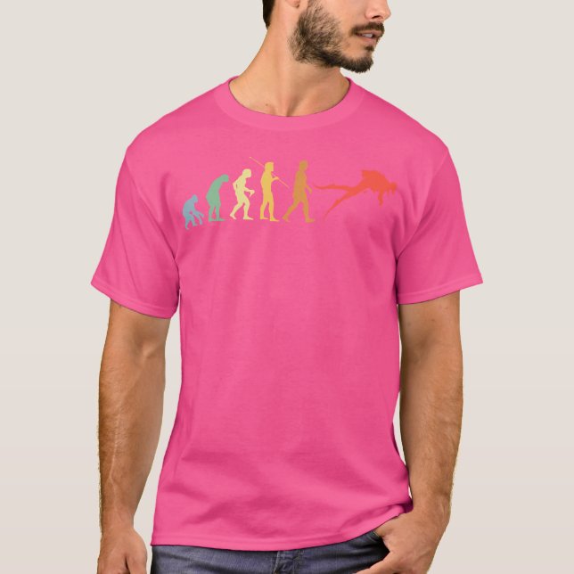 Tauchen Evolution Tauchen Anzug Tauchen T-Shirt (Vorderseite)