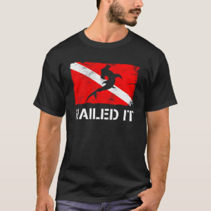 Tauchen Flag Hammerhead Hai Nagel Es Tauchen T-Shirt
