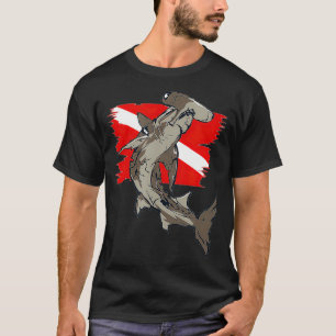 Tauchen Flag Hammerhead Shark Scuba Tauchen T-Shirt