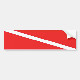 Tauchen-Flagge Autoaufkleber