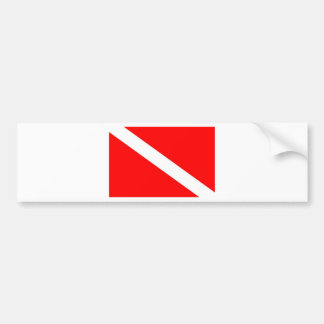Tauchen-Flagge Autoaufkleber