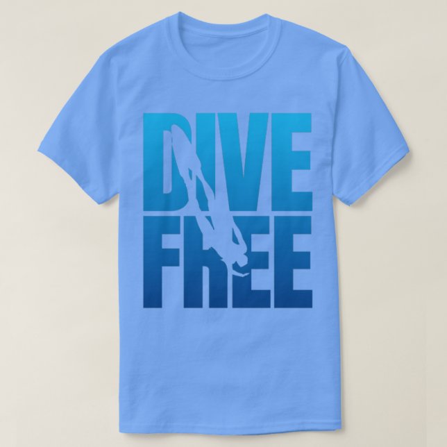 Tauchen Freediver Design Freediving T-Shirt (Design vorne)