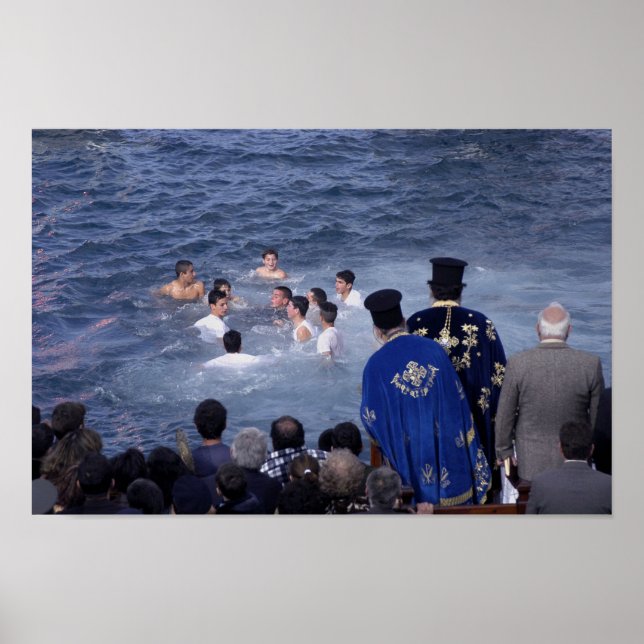 Tauchen für das Kreuz Poster (Vorne)