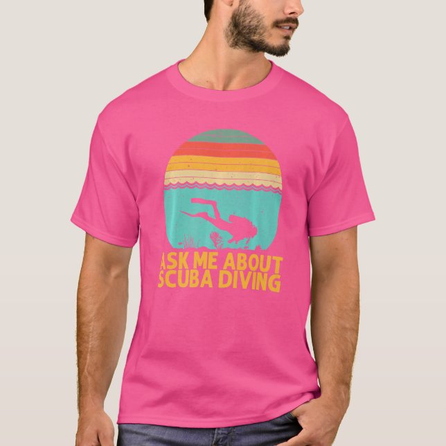 Tauchen für Männer Unterwassertaucher T-Shirt (Vorderseite)