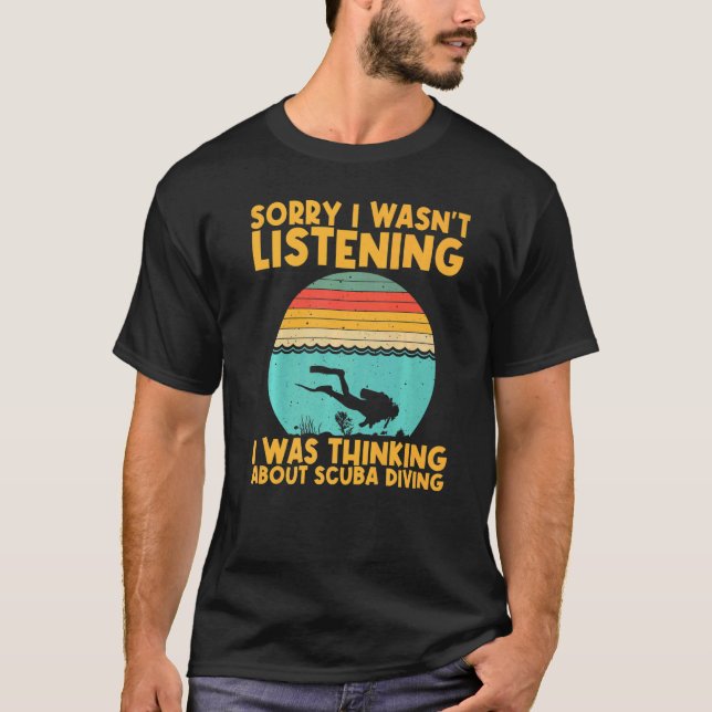 Tauchen für Männer Unterwassertaucher T-Shirt (Vorderseite)