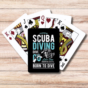 Tauchen Geboren Sport Spielkarten