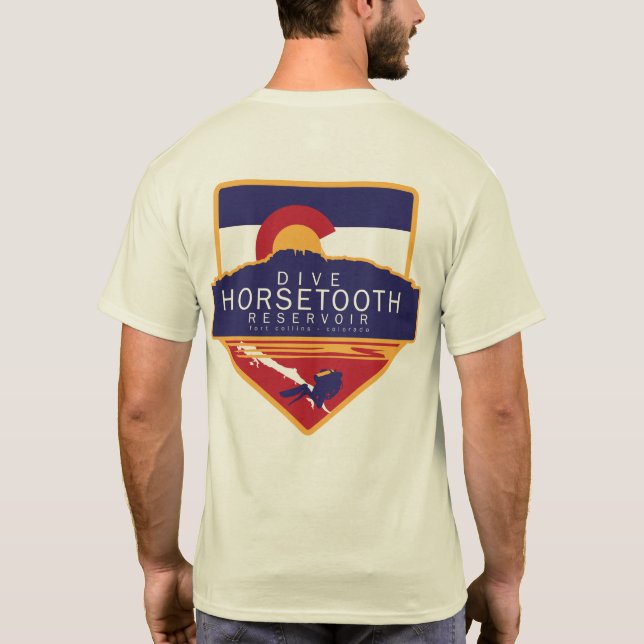 Tauchen Horsetooth Reservoir T-Shirt (Rückseite)