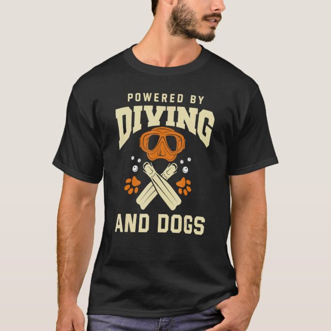 Tauchen Hunde Tauchen T-Shirt (Vorderseite)