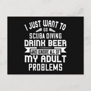 Tauchen - Ich Wollte nur, um zu tauchen Postkarte