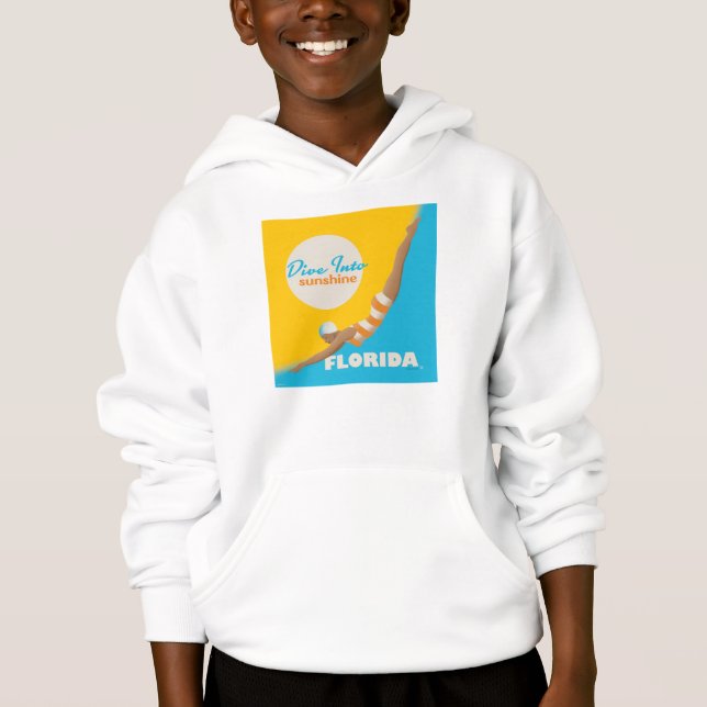Tauchen in den Sonnenschein | Florida Hoodie (Vorderseite)