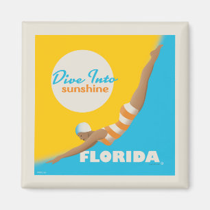 Tauchen in den Sonnenschein   Florida Magnet