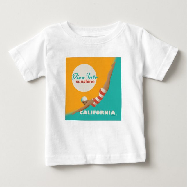 Tauchen in den Sonnenschein | Kalifornien Baby T-shirt (Vorderseite)