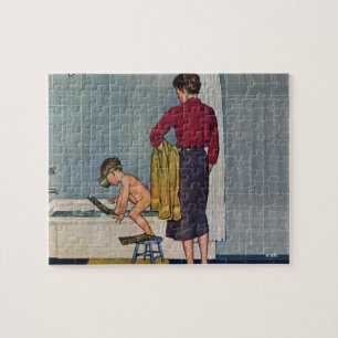 Tauchen in der Wanne Puzzle