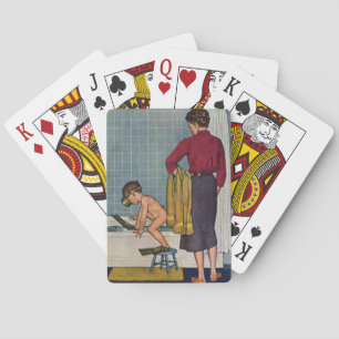 Tauchen in der Wanne Spielkarten