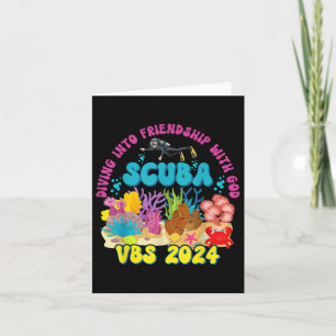 Tauchen in Freundschaft mit Gottes Beach Scuba Vbs Karte
