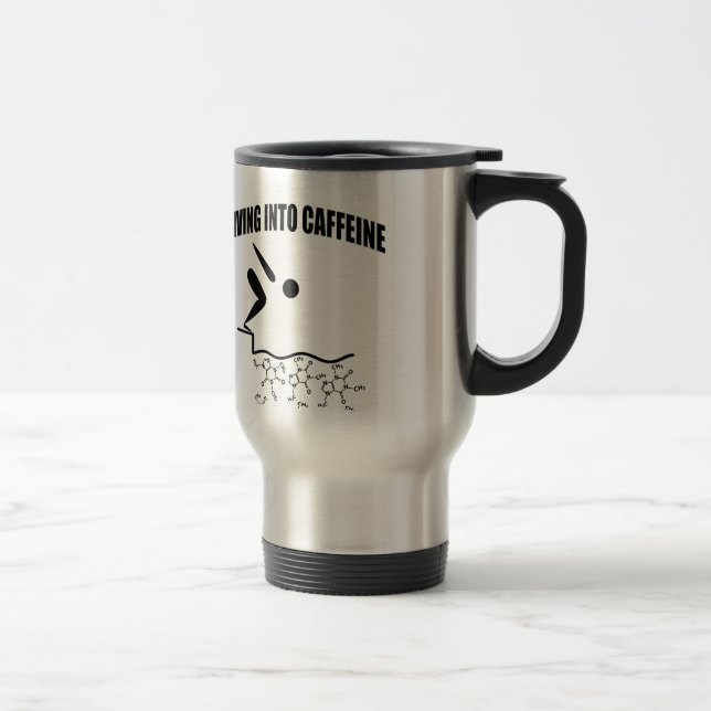 Tauchen in Koffein Reisebecher (Rechts)