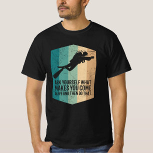 Tauchen ist wie Tauchen mit dem Flying Scuba Diver T-Shirt