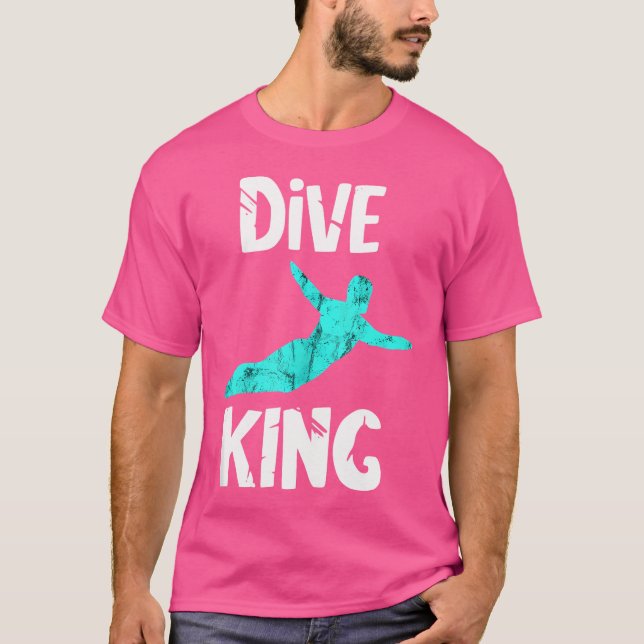 Tauchen King Springboard Taucherschwimmplattform D T-Shirt (Vorderseite)