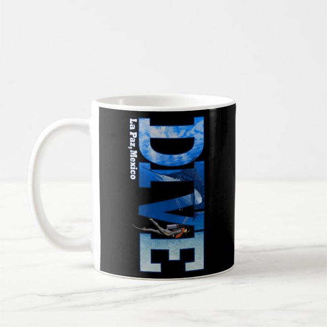Tauchen La Paz Scuba Schnorcheln Kaffeetasse (Links)