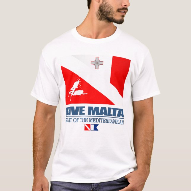 Tauchen Malta (sq) T-Shirt (Vorderseite)