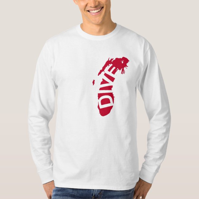 Tauchen-Michigansee T-Shirt (Vorderseite)