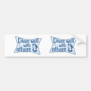 Tauchen mit anderen gut autoaufkleber