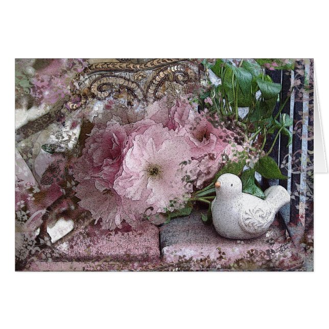 Tauchen mit Blume-Karte (Vorderseite (Horizontal))