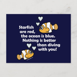 Tauchen mit dir postkarte