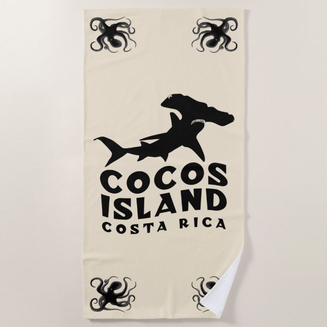 Tauchen mit Hammerheads in Costa Rica Strandtuch (Vorderseite)