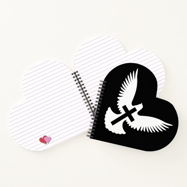 Tauchen mit Kreuz Notizbuch (Innenseite)