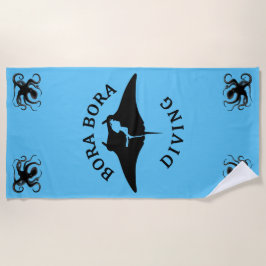 Tauchen mit Manta-Rays in Bora Bora Strandtuch