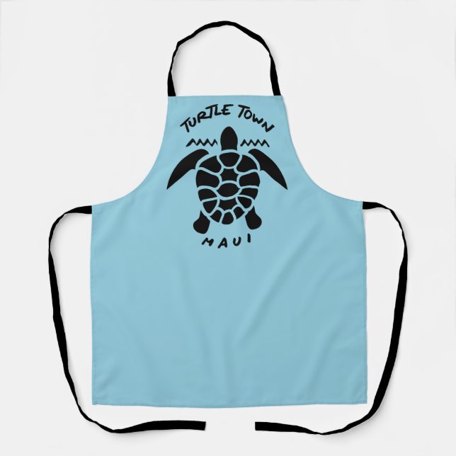 Tauchen mit Meeresschildkröten - Turtelstadt Maui Schürze (Vorderseite)