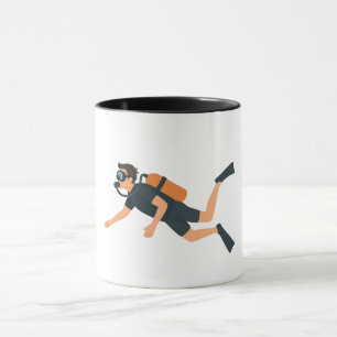 Tauchen mit Sauerstoffflaschen Tasse