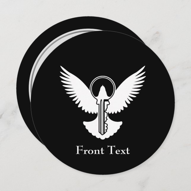 Tauchen mit Schlüssel Einladung (Vorne/Hinten)