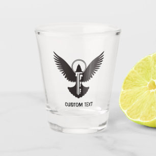 Tauchen mit Schlüssel Schnapsglas