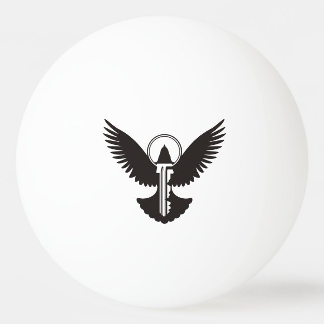 Tauchen mit Schlüssel Tischtennisball (Vorderseite)