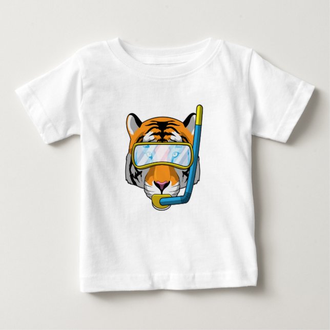 Tauchen mit Schnorchel Baby T-shirt (Vorderseite)
