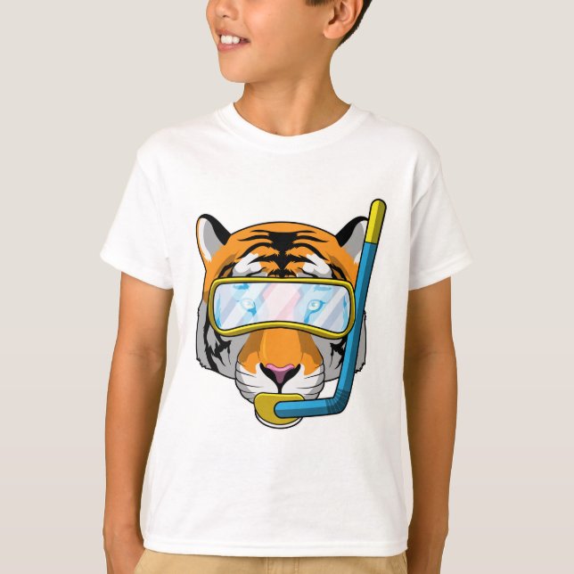 Tauchen mit Schnorchel T-Shirt (Vorderseite)