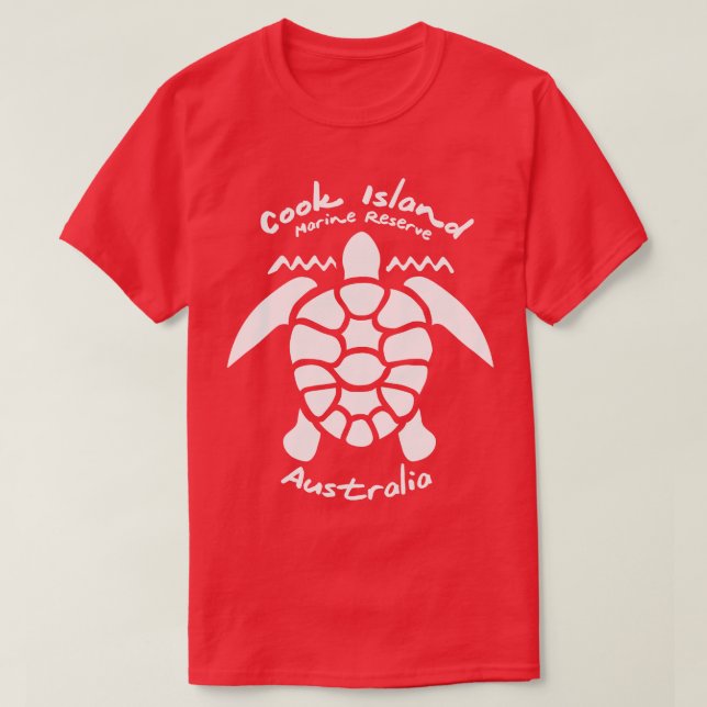 Tauchen mit Sea Turtle Cook Island Marine Reserve T-Shirt (Design vorne)