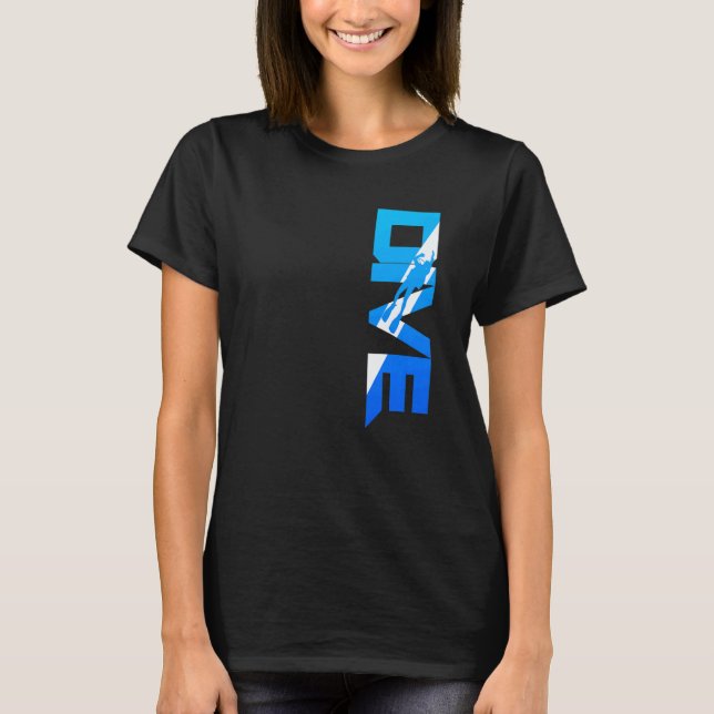 Tauchen mit Tauchausrüstung T-Shirt (Vorderseite)