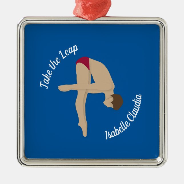 Tauchen Ornament Aus Metall (Vorne)