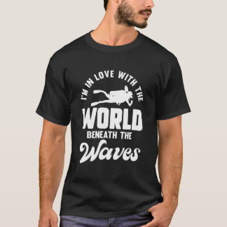Tauchen Ozean Offenes Wasser Taucher Unterwasser T-Shirt
