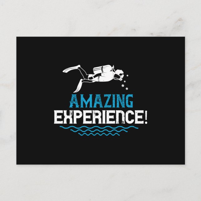 Tauchen - Phantastische Erfahrung! Postkarte (Vorderseite)