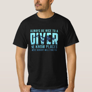 Tauchen Scuba Diving Dive Funny Sea Geschenk Idee T-Shirt