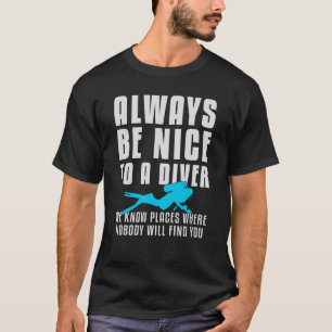 Tauchen Scuba Diving Diver Funny Sea Geschenk Idee T-Shirt