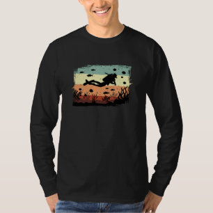 Tauchen Scuba Diving Retro Funny Geschenk Idee T-Shirt