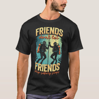 Tauchen Scuba-Tauchen Freediving Sicherheitsstopp T-Shirt